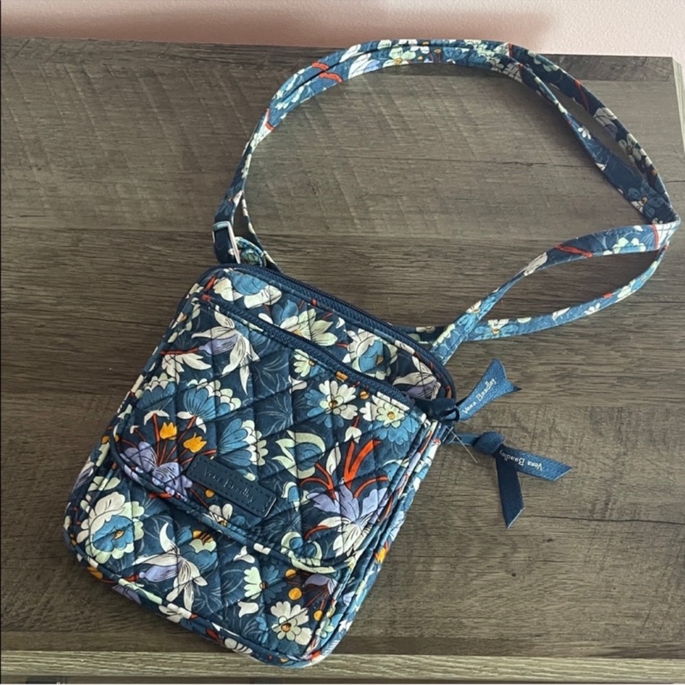 Vera Bradley Blue Floral Crossbody Bag